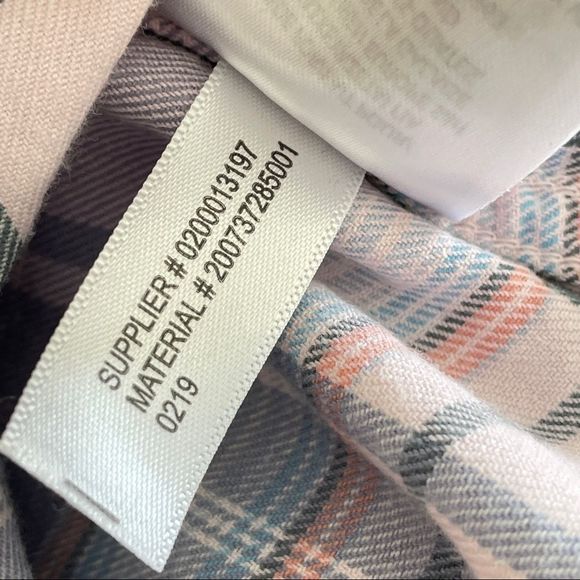 Lauren Ralph Lauren Double Pocket Soft Plaid Flannel Button Down Shirt Large - Picture 11 of 11